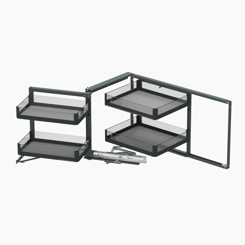 Glass Panel Half Open Magic Corner